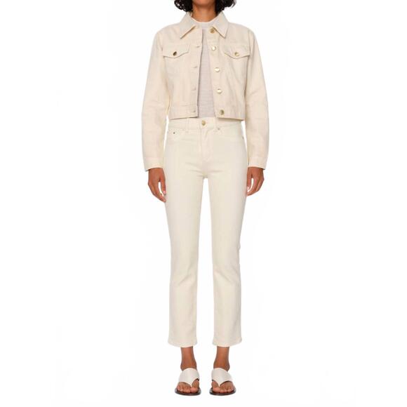 DL1961 - WOMEN'S Denim - NEW DL1961 - WOMEN'S mara straight mid rise instasculpt anke jeans in ecru